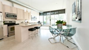 condo kitchen dining area